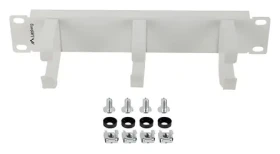 Lanberg 10" organizér káblov 3 krúžky Typ B sivý / Organizér káblov / 1U / kov (AK-1702-S)