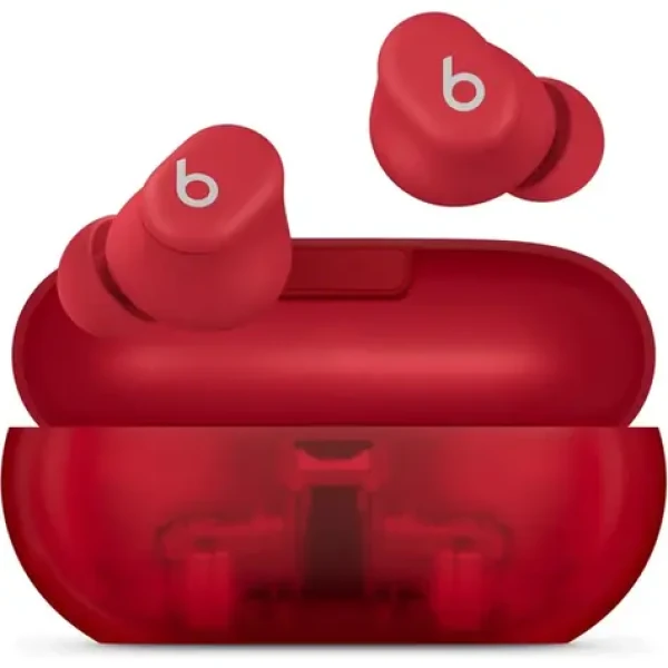 Beats Solo Buds transparentné červená / Bezdrôtové slúchadlá / mikrofón / ANC / Bluetooth (MUW03EE/A)