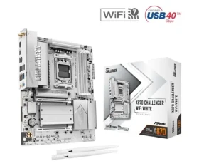ASRock X870 Challenger WiFi biela / Základná doska / AMD X870 / DDR5 / SATA III RAID / USB4 / 2.5G LAN / Wi-Fi 7 / sc.AM5 (X870 CHALLENGER WIFI WHITE)