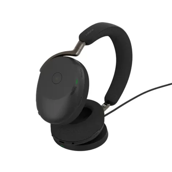 JABRA Evolve3 85 MS USB-C čierna + nabíjacia podložka / bezdrôtové slúchadlá / mikrofón / ANC / USB-C + Bluetooth (38599-999-889)