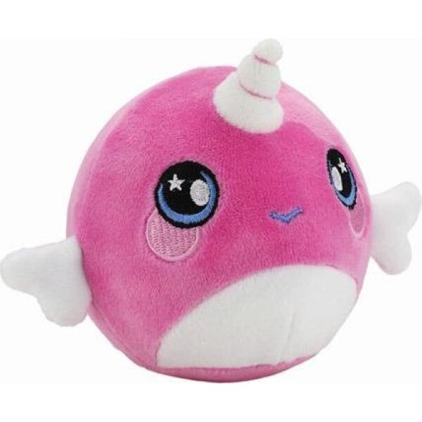 Squeezamals mäkké plyšové zvieratko 9 cm Jednorožec ružový