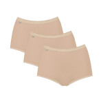 Dámske nohavičky Basic Maxi Beige 3 Pack - Sloggi Béžová 5XL