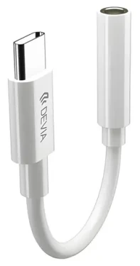 Devia SMART Series Adaptér USB-C na jack 3,5 mm biela / Adaptér (6938595354113)