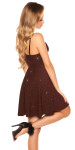 Sexy KouCla party glitter dress with brooch silver S