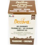 Gélová farba hnedá 28 g - Decora - Decora