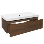 Kúpeľňová skrinka s umývadlom SAT B-Way 99x30x45 cm orech mat BWAY100NUTU1 BWAY100NUTU1