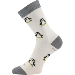 VOXX Ponožky dětské slabé z merino PENGUINIK s ionty stříbra REŽNÁ 30-34 126528