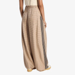 Kalhoty adidas Checks Trouser Loose Crystal Linen/ Aurora Coffee/ Orbit Green S
