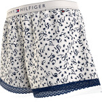 Dámske šortky WOVEN SHORT PRINT UW0UW04944 02X biele s potlačou - Tommy Hilfiger M