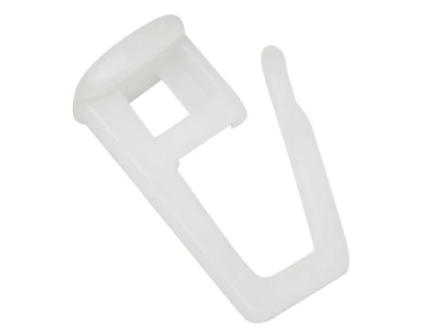 Háčik na záves ku kolajničke biely, plastová, sada (30 ks)%