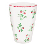 GREEN GATE Latte hrnček Berry White 400 ml