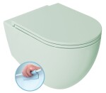 ISVEA - INFINITY závesná WC misa, Rimless, 36,5x53cm, zelena mint 10NF02005-2T