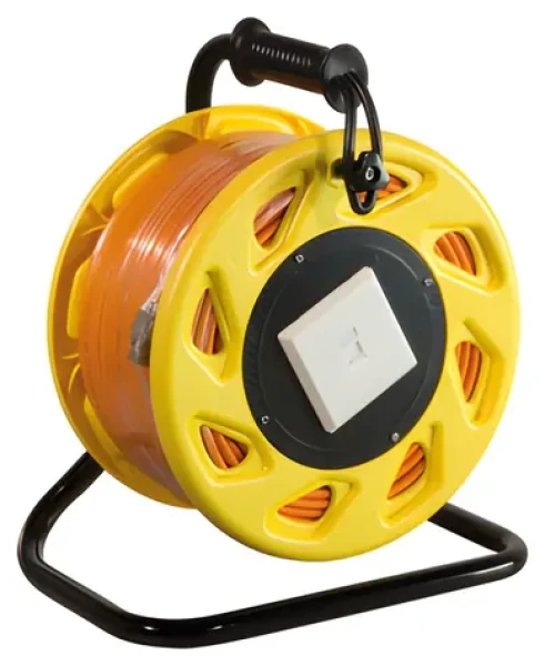 LogiLink káblová cievka Cat7A S/FTP 90m oranžová / Káblová cievka / RJ45 / 1200 MHz / PoE+ / LSZH (CQ5090S)