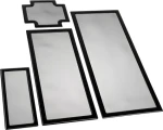 DEMCiflex Dark Base Pro 900 čierna / Sada prachových filtrov / Magnetické (DF0868)