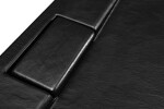 BESCO - Set kút ZARYA BLACK + vanička AXIM STONE EFFECT - FARBA rámu - Čierna, Rozmer A - 80 cm, Rozmer B - 80 cm, Výplň - Číre bezpečnostné sklo - 5 mm BCZBAXS80190