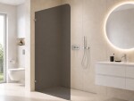 CERANO - Sprchová zástena Walk-in Orbis Ľ/P - 8 mm - chróm, grafitové sklo - 100x200 CER-978741