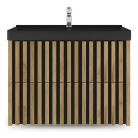 Kúpeľňová skrinka s umývadlom SAT Delano 80x46 cm dub mat DELANO80ZDCUMB DELANO80ZDCUMB