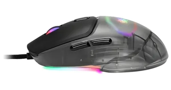 Tracer GAMEZONE NEON čierna / herná optická myš / 12400 DPI / USB / 6 hr. + koliesko / LED podsvietenie / 1.4 m (TRAMYS47400)