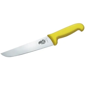 VICTORINOX Fibrox žltá / Porážací a mäsiarsky nôž / 18 cm / Hladké ostrie (5.5208.18)