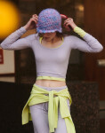 Organic Basics Everyday Scoop Neck Long Sleeve Tee Soft Lilac L