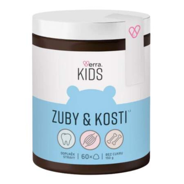 VERRA Kids kosti & zuby 60 žuvacích pastiliek