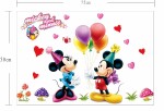 Veselá Stena Samolepka Mickey Mouse a Minnie Veľkosť: 75 x 120 cm