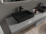 MEXEN - Ava umývadlo na dosku liaty mramor 1/O 50 x 38, čierna 23015071