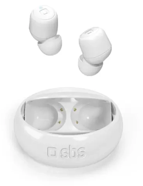SBS TWS Twin Spin 360° biela / Bezdrôtové slúchadlá / Do uší