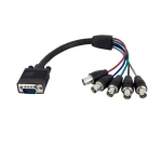 StarTech VGA - 5x BNC monitorový kábel čierna / Prepojovací kábel / 0,3 m (VGABNCMF1)