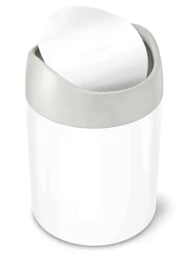 Simplehuman Mini odpadkový kôš na stôl 1.5 l / biela oceľ / CW2079 (CW2079)