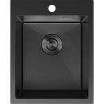 MEXEN - Solix oceľový drez 1-bowl 400 x 500 mm, čierna 6406401000-70