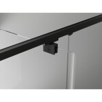 MEXEN/S - Exo sprchovací kút dvere krídlové 135 x 85, transparent, čierna 819-135-085-70-00