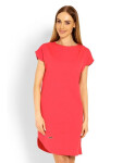 Dámske tehotenské šaty 1629 Coral Red - PeeKaBoo S/M korálová