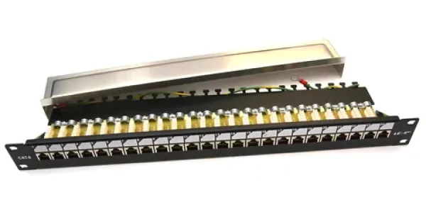 Lexi-net Patch panel 24p FTP čierny / Patch panel / Cat6 / 1U / 19" (PATCHP24PHZ6F-EX)
