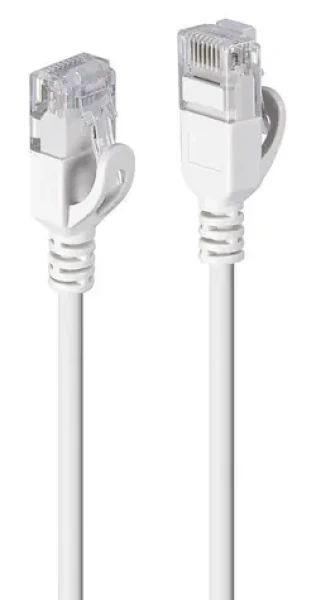 Lindy Cat6a U/UTP Ultra Slim šedá / Patch kábel / RJ-45 / 1 m (47582)