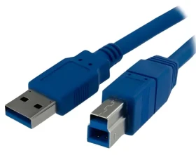 StarTech USB-A/USB-B modrá / Kábel / USB 3.0 / 1 m (USB3SAB1M)