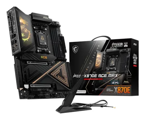 MSI MEG X870E ACE MAX / Základná doska / AMD X870E / AM5 / 4X DDR5 / Wi-Fi 7 / 10G LAN / 5x M.2 / E-ATX (7E85-001R)