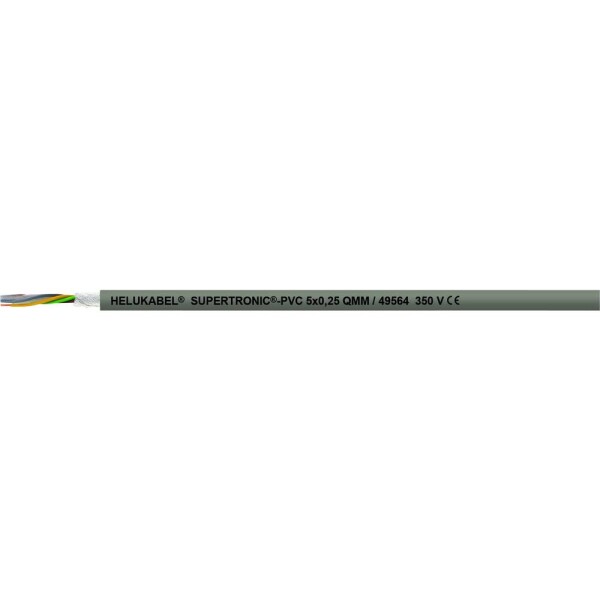HELU 49571 vedenie ťažnej reťaze S-TRONIC-PVC 25 x 0.25 mm² sivá 100 m; 49571