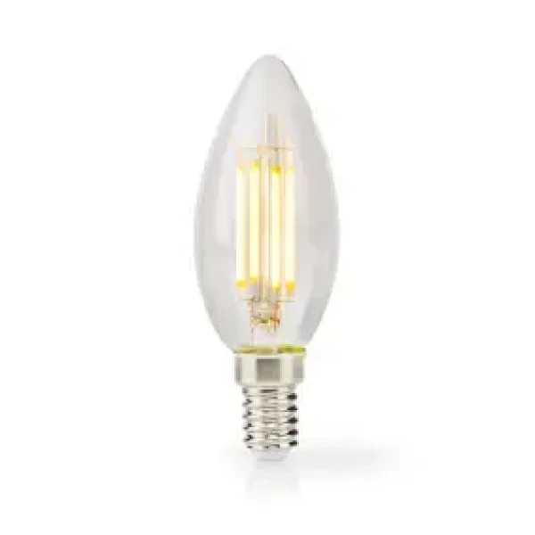 Nedis LED žiarovka E14 / Sviečka / 4.5 W / 470 lm / 2700 K / Stmievateľné / Teplá biela / Retro štýl / 1 ks (LBFE14C352)