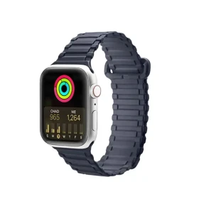 Dux Ducis Strap Armor Version čierna / Remienok / Apple Watch SE, 1-9 / 41, 40, 38 mm / silikónový, magnetický