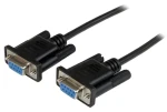 StarTech sériový null modem kábel DB9 čierna 2 m / Sériový kábel / Null modem / RS-232 (SCNM9FF2MBK)