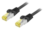 Equip Cat6a S/FTP vonkajší 7,5m čierna / Patch kábel / RJ45-RJ45 / PoE+ / LSZH (605105)