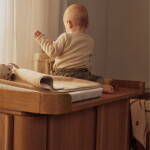 Ferm Living Prebaľovací pult na komodu Tilu Natural Oak