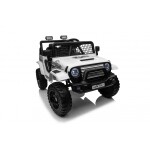 Mamido Mamido Elektrické autíčko OFF ROAD EXTREME 4x4 biele 24V | 200W | 50 kg | EVA | LED | 2,4 Ghz | ECO koža