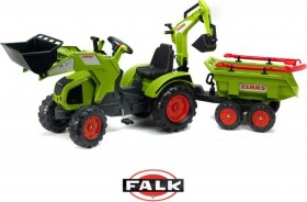 FALK 1010W Claas Axos s nakladačom vlečkou a rýpadlom