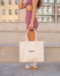 Vilgain Shopping Tote Bag – 39 x 32 x 15 cm natural white