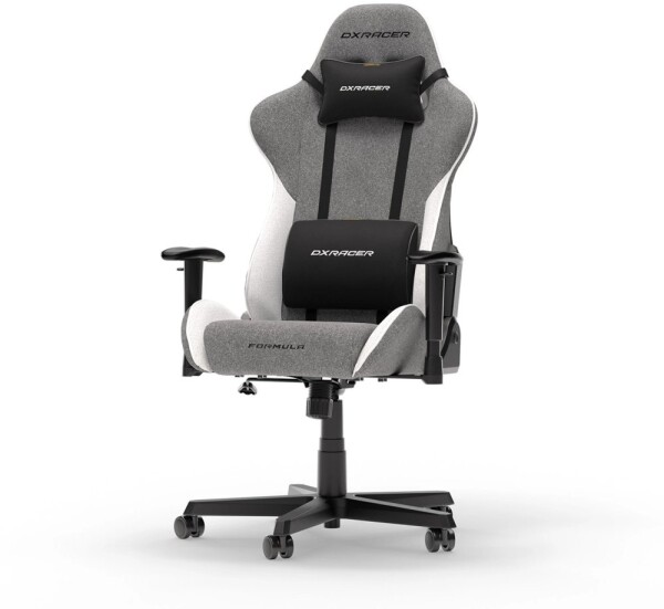 DXRacer DXRacer Formula Series L Pilkas &amp; Baltas Fabric (Pilka Balta Medžiaginė) Kėdė