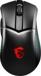 MSI Clutch GM51 Lightweight Wireless čierna / Herná optická myš / nabíjacia stanica / 26000 DPI / 6 tlačidiel / USB / RGB (S12-4300080-C54)