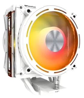 DarkFlash E400 PLUS biela / Chladič CPU / 2x 120 mm / ARGB / TDP 235 W / Intel + AMD (E400 PLUS White)