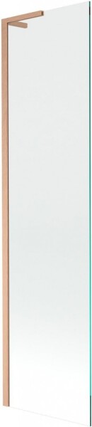 MEXEN/S - Next L vaňová zástena FIX 70 x 150, transparent, meď kartáčovaný 895-070-000-03-00-65